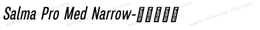 Salma Pro Med Narrow字体转换